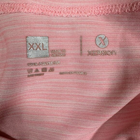 Xersion Short Sleeve Cut Out Back Active Tee Blouse Top Pink Plus Size XXL Women - Picture 5 of 8